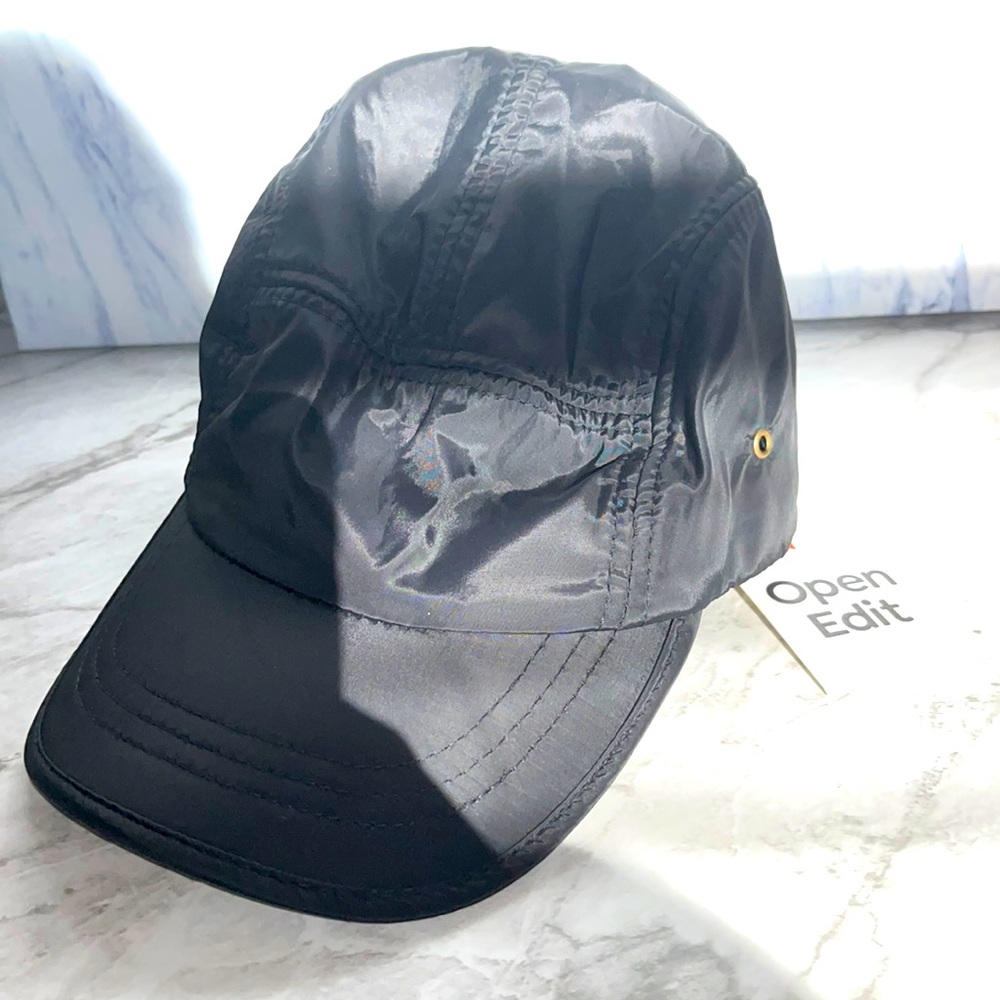 NWT Open edit black adjustable hat